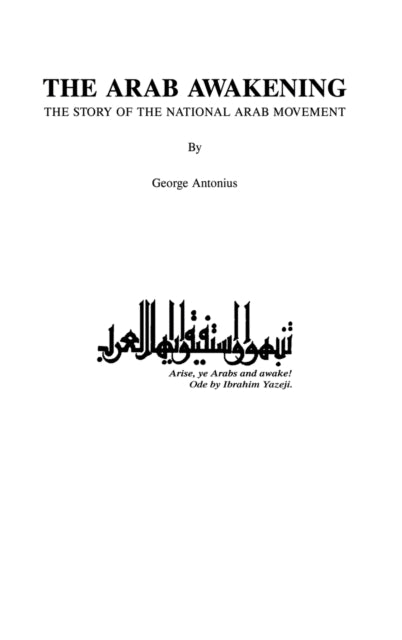 The Arab Awakening