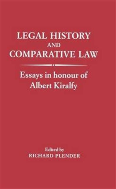 Book cover of: Legal History and Comparative Law. By: Richard Plender