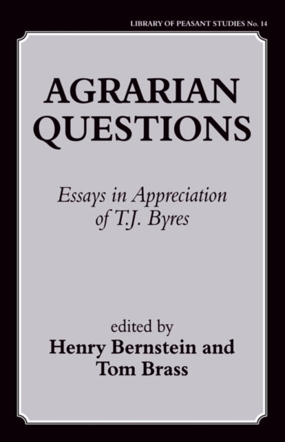Book cover of: Agrarian Questions. By: H. Bernstein
