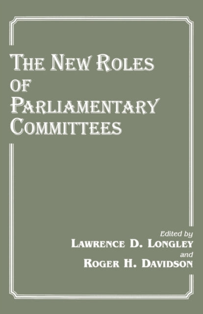Book cover of: New Roles of Parliamentary Committees