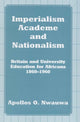 Book cover of: Imperialism, Academe and Nationalism