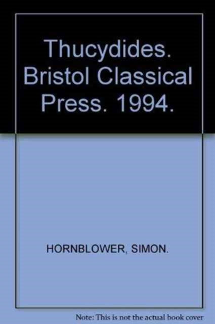 Book cover of: Thucydides. By: Simon Hornblower