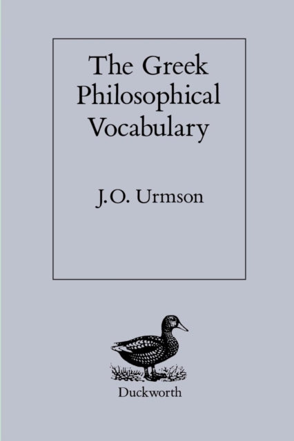 The Greek Philosophical Vocabulary