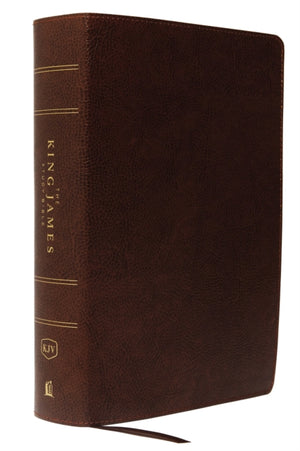 KJV, The King James Study Bible, Bonded Leather, Brown, Thumb Indexed, Red Letter, Full-Color Edition