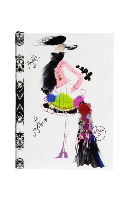 Book cover of: Christian Lacroix Croquis Fashion Sketch A6 6" X 4.25" Softcover Notebook. By: Christian Lacroix