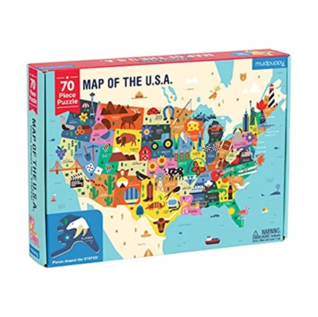 Book cover of: Map of the U.S.A. Puzzle