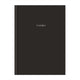 Book cover of: Black Hardcover Journal 6 X 8.5". By: Galison