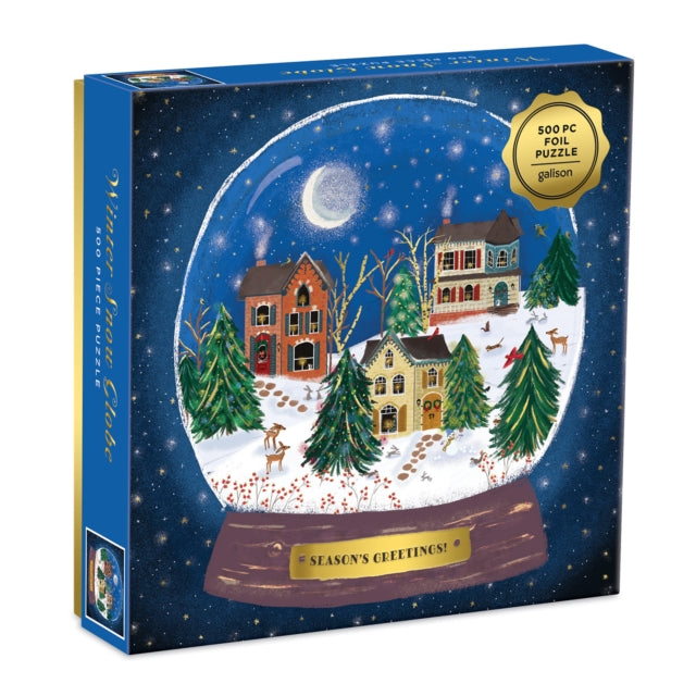 Book cover of: Winter Snow Globe 500 Piece Puzzle
