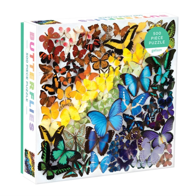 Book cover of: Rainbow Butterflies 500 Piece Puzzle