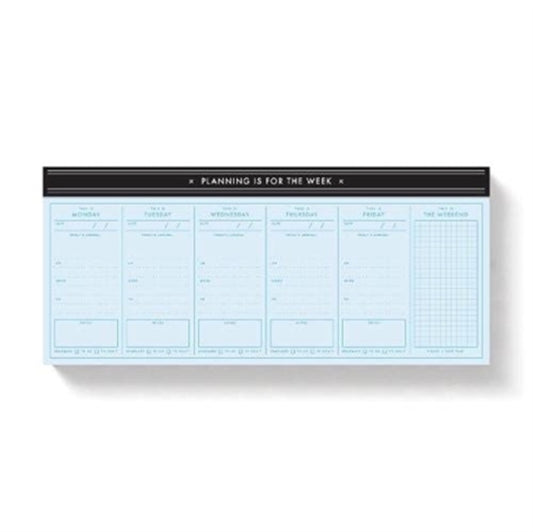 Book cover of: Planning Is For The Week Weekly Planner Pad. By: Brass Monkey