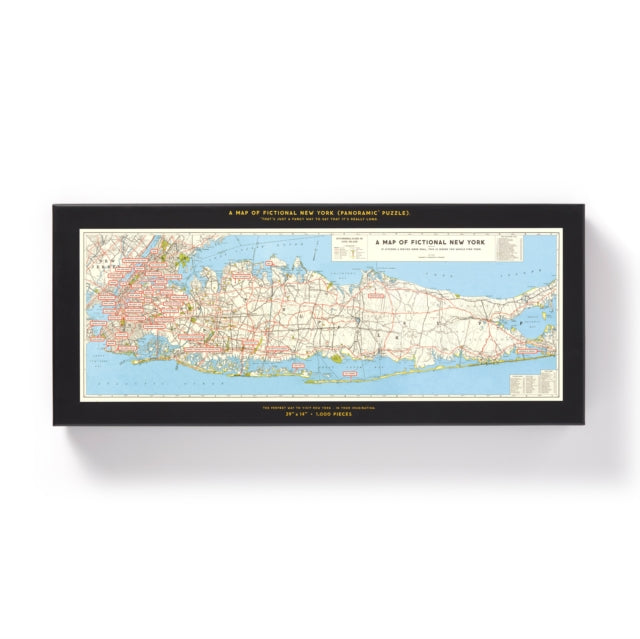 Book cover of: NYC Map 1,000 Piece Panoramic Puzzle