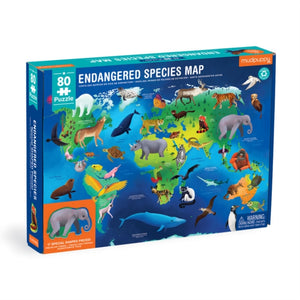 Endangered Species Around the World 80 Piece Geography Puzzle