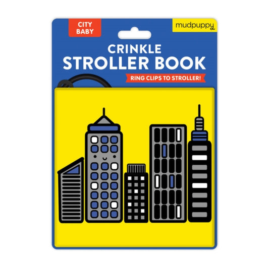 Book cover of: City Baby Crinkle Fabric Stroller Book. By: Mudpuppy