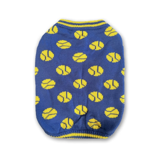 Book cover of: Tennis Balls - Dog Sweater (Medium). By: Brass Brass Monkey