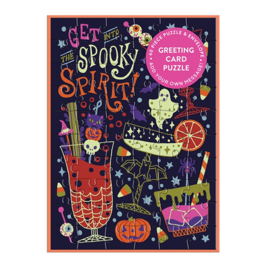 Book cover of: Get into the Spooky Spirit Greeting Card Puzzle