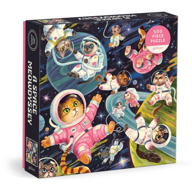 Space Meowdyssey 500 Piece Puzzle