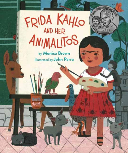 Book cover of: Frida Kahlo and Her Animalitos. By: Monica Brown