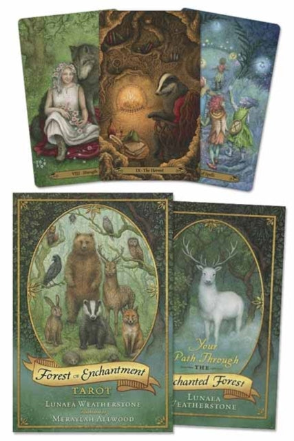 Book cover of: Forest of Enchantment Tarot. By: Lunaea Weatherstone