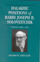 Book cover of: Halakhic Positions of Rabbi Joseph B. Soloveitchik. By: Aharon Ziegler