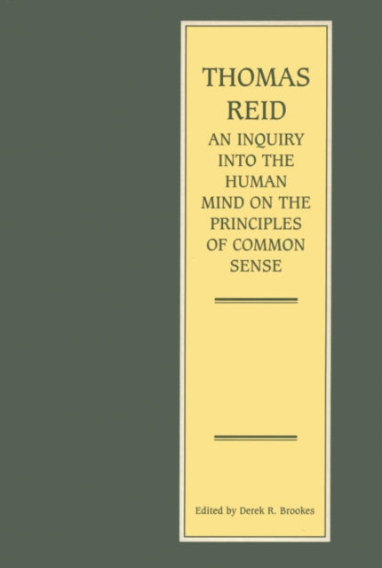 Book cover of: Inquiry into the Human Mind on the Principles of Common Sense. By: Thomas Reid