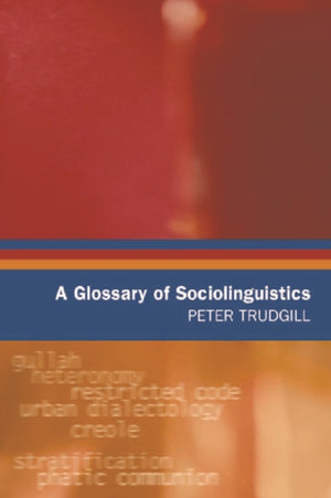 Glossary of Sociolinguistics