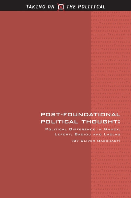 Book cover of: Post-Foundational Political Thought. By: Oliver Marchart