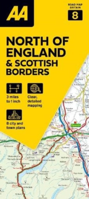 Book cover of: AA Road Map North of England & Scottish Borders