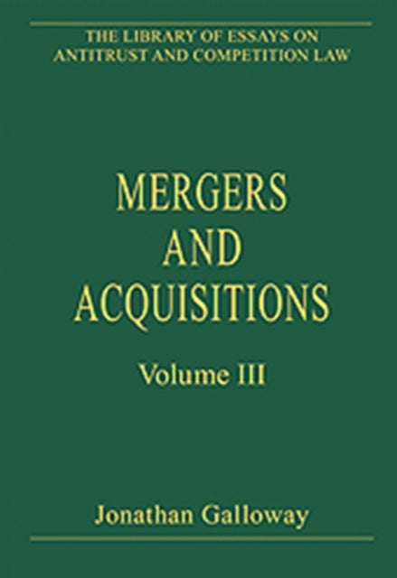 Book cover of: Mergers and Acquisitions. By: Jonathan Galloway