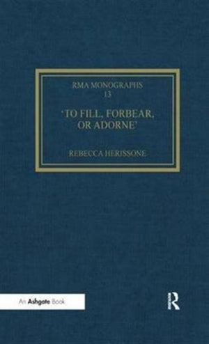 To fill, forbear, or adorne'