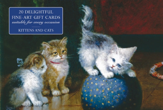 Book cover of: Card Box of 20 Notecards and Envelopes: Kittens and Cats. By: Peony Press