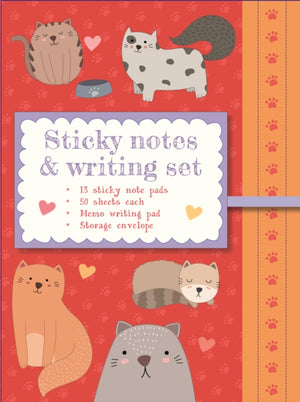 Sticky Notes and Writing Set: Cute Cats