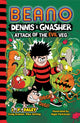 Book cover of: Beano Dennis & Gnasher: Attack of the Evil Veg. By: I. P Daley and Beano Studios