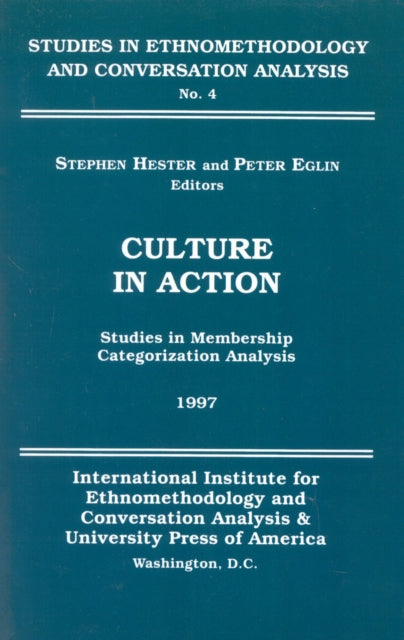 Book cover of: Culture in Action