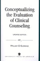 Book cover of: Conceptualizing the Evaluation of Clinical Counseling-