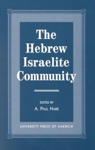 Book cover of: Hebrew Israelite Community