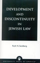 Book cover of: Development and Discontinuity in Jewish Law