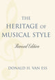 Book cover of: Heritage of Musical Style. By: Donald H. Van Ess