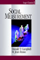 Book cover of: Social Measurement. By: Donald T. Campbell