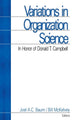 Book cover of: Variations in Organization Science. By: Joel A.C. Baum