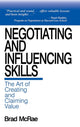 Book cover of: Negotiating and Influencing Skills. By: Brad McRae