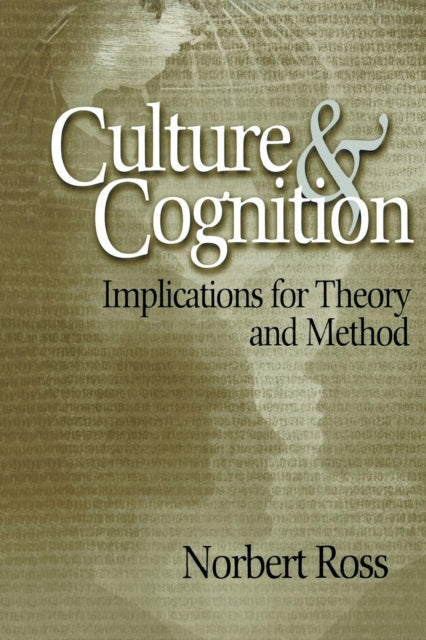 Book cover of: Culture and Cognition. By: Norbert O.  (Otto) Ross