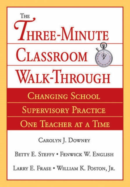 Book cover of: Three-Minute Classroom Walk-Through. By: Carolyn J. Downey
