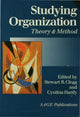 Book cover of: Studying Organization