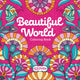 Book cover of: Beautiful World Coloring Book. By: Car Pintos