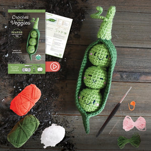 Crochet Your Veggies Amigurumi Kit Peapod