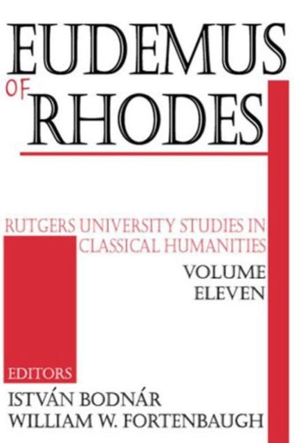 Book cover of: Eudemus of Rhodes