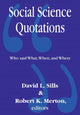 Book cover of: Social Science Quotations