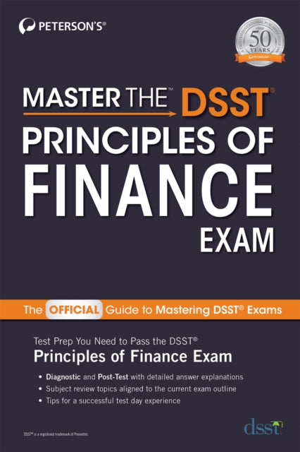 Book cover of: Master the DSST Principles of Finance Exam. By: Peterson's