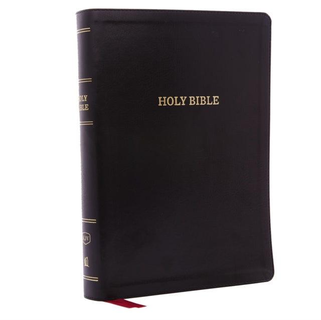 Book cover of: KJV Holy Bible: Super Giant Print with 43,000 Cross References, Deluxe Black Leathersoft, Red Letter, Comfort Print: King James Version. By: Thomas Thomas Nelson