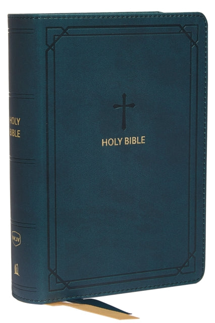 Book cover of: NKJV, End-of-Verse Reference Bible, Compact, Leathersoft, Teal, Red Letter, Comfort Print. By: Thomas Thomas Nelson